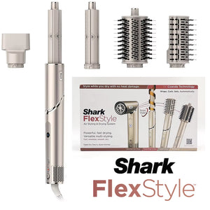 Shark HD430 Flexstyle Negative Ion Hair Dryer&Airwrap,Powerful Hair Dryer Brush & Multi-Styler with Auto-Wrap Curlers