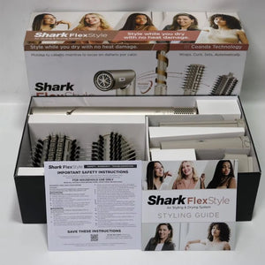 Shark HD430 Flexstyle Negative Ion Hair Dryer&Airwrap,Powerful Hair Dryer Brush & Multi-Styler with Auto-Wrap Curlers