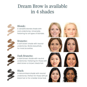 Dream Brow Eye Brow Gel, Long Lasting Eyebrow Gel, Waterproof, Transfer Proof Tinted Filler Eyebrow Mascara (Blonde)