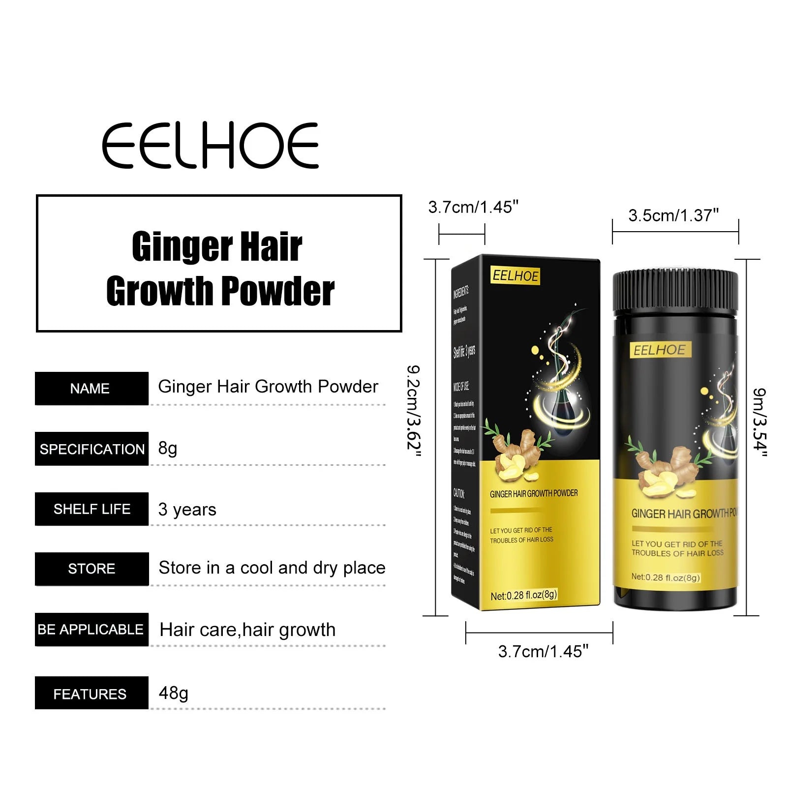 Keratin Hair Thickener for Thinning Hair for Men and Women, Create the Appearance of Fuller Hair