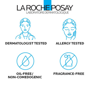 La Roche-Posay Toleraine Skin Care Duo: Double Repair Face Moisturizer (100ml) & Purifying Foaming Facial Cleanser (50ml) for Oily Skin with Niacinamide